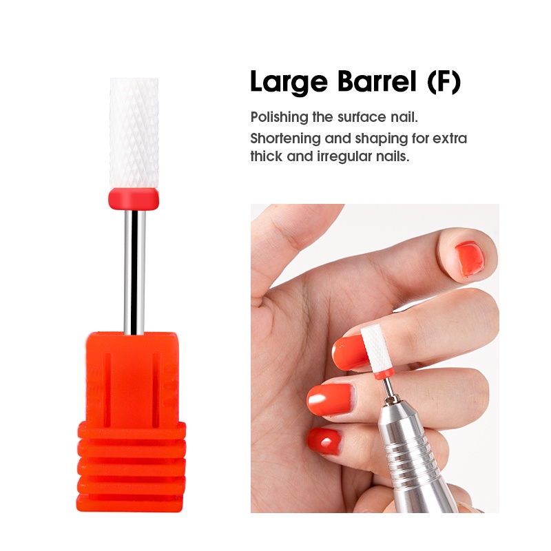 Bộ 5 Đầu Mài Sứ Dũa Phá Mũi Khoan Sứ 3 / 32 Inches Chuyên Dụng Làm Móng