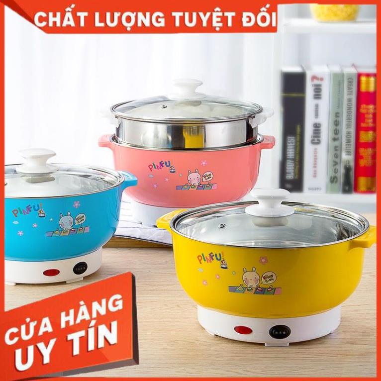 🔐Bảo Hành 1 Năm🔐 Nồi Lẩu Điện Mini Đa Năng Nika 24cm 1000W Inox 304, Tiện Dụng Cho 2-3 Người Dùng, Siêu Tiện Dụng