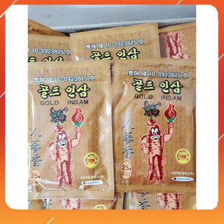 Cao Dán Hồng Sâm Túi Vàng 25 Miếng