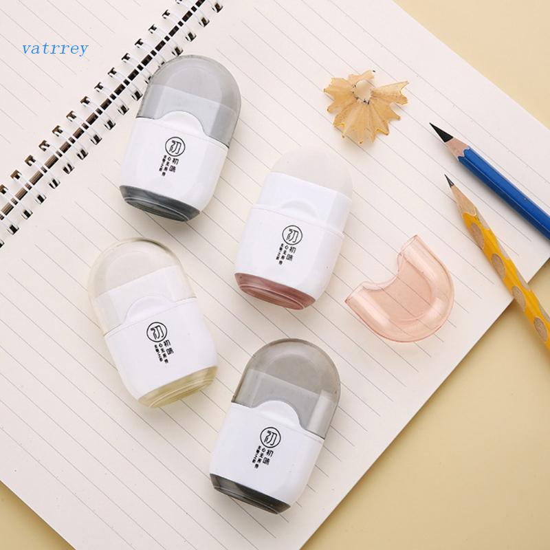 Cục Tẩy Bút Chì 2 Trong 1 Có Nắp Đậy Màu Trắng Tiện Dụng