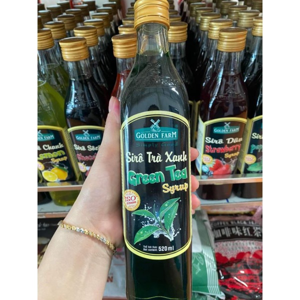 Siro Golden Farm Chai thủy tinh 520ml