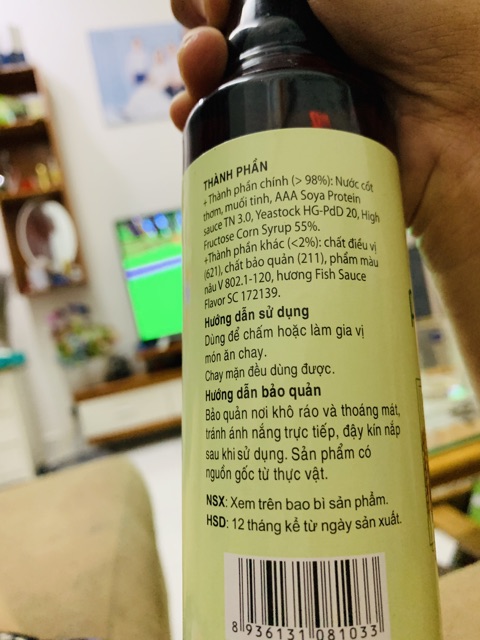 🔥 NƯỚC MẮM CHAY 330ml / Thực phẩm chay