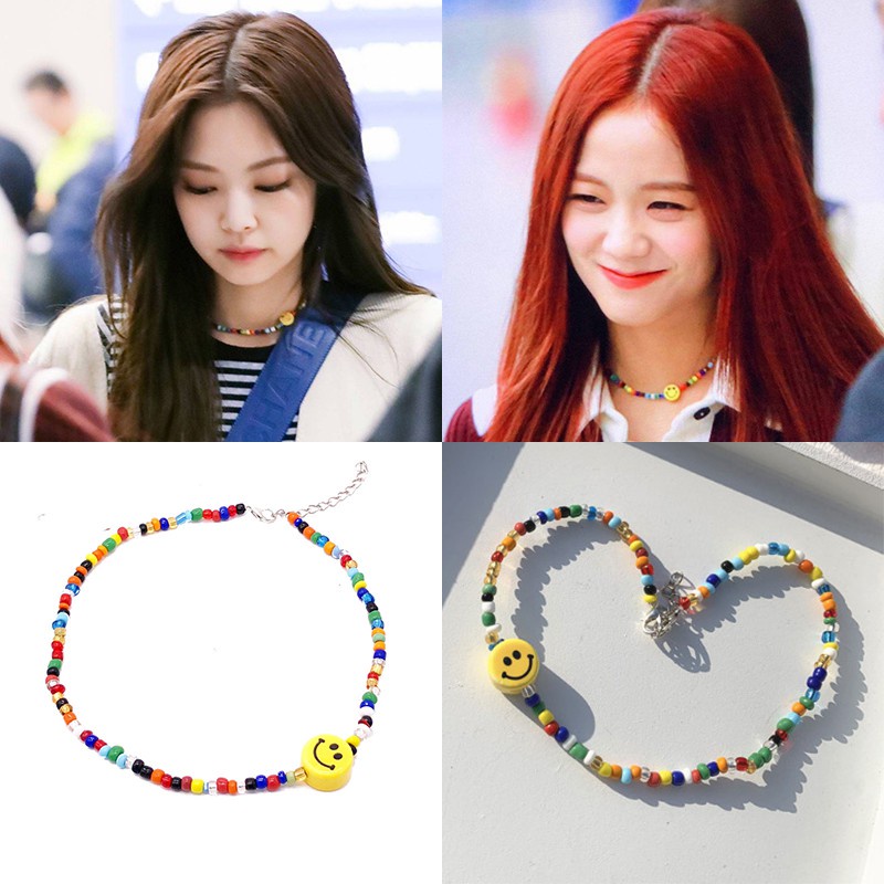 Vòng cổ mặt cười phong cách Blackpink cá tính hợp thời trang