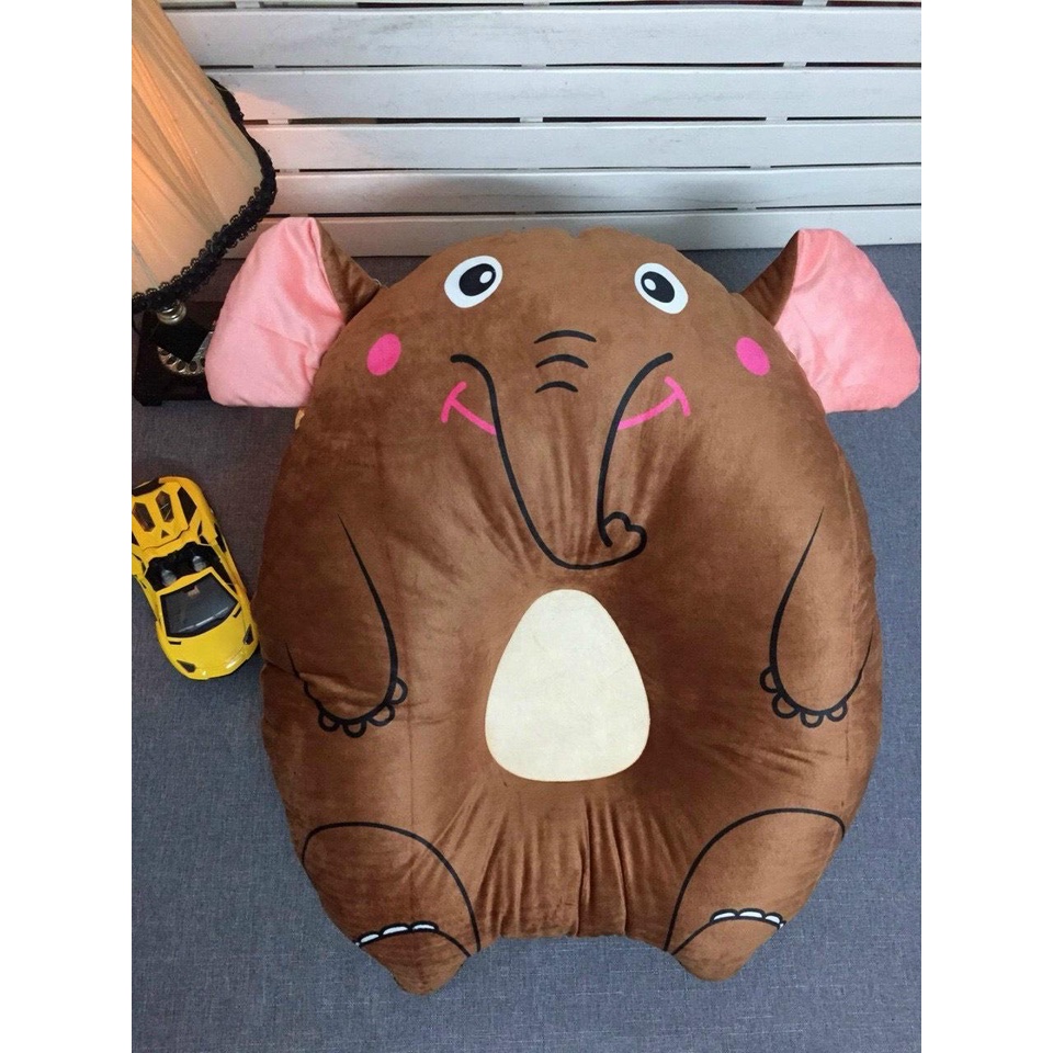 Gối chống chào ngược hình thú an toàn cho bé chất liệu 100% bông gòn tự nhiê- Thingkids