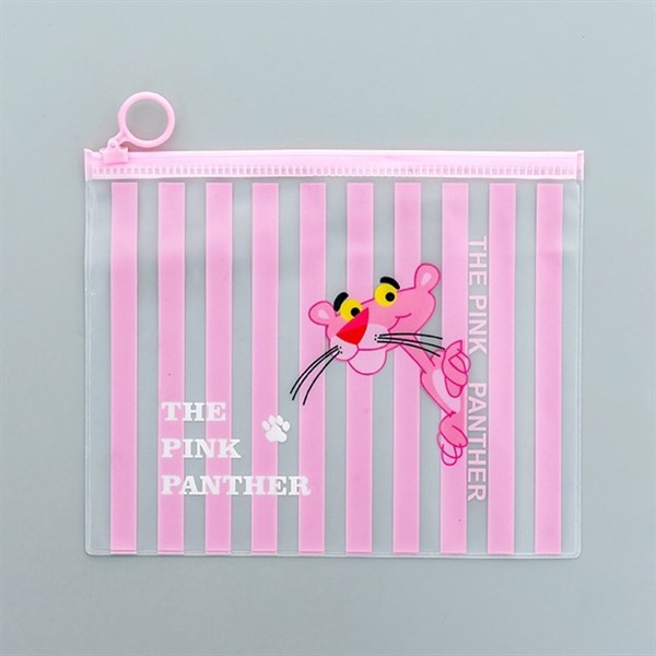 Túi Đựng Bút Viết Zip The Pink Panther - Sọc Dọc