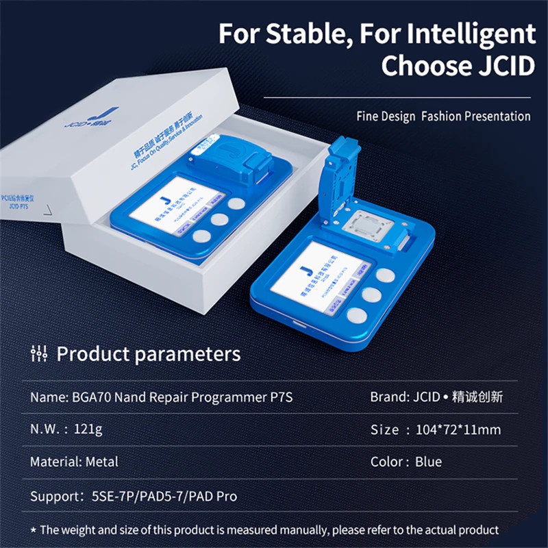 JC P7S BGA70 đế làm ổ cứng đổi SN/ WiFi/ Bluetooth cho iP 6S-7P