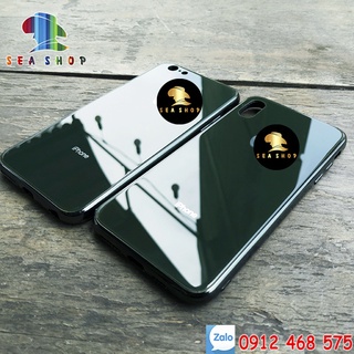 Ốp lưng cho iPhone 6,6s,7plus,8plus,XSmax,XR,11Pro Max viền nhựa dẻo-mặt lưng bằng kính cường lực màu sắc luôn tươi sáng