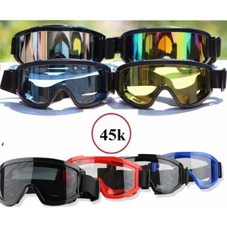 Kính UV X500 (bản to) đeo kèm mũ 3/4 chống tia UV chống chói đi đường cực tốt