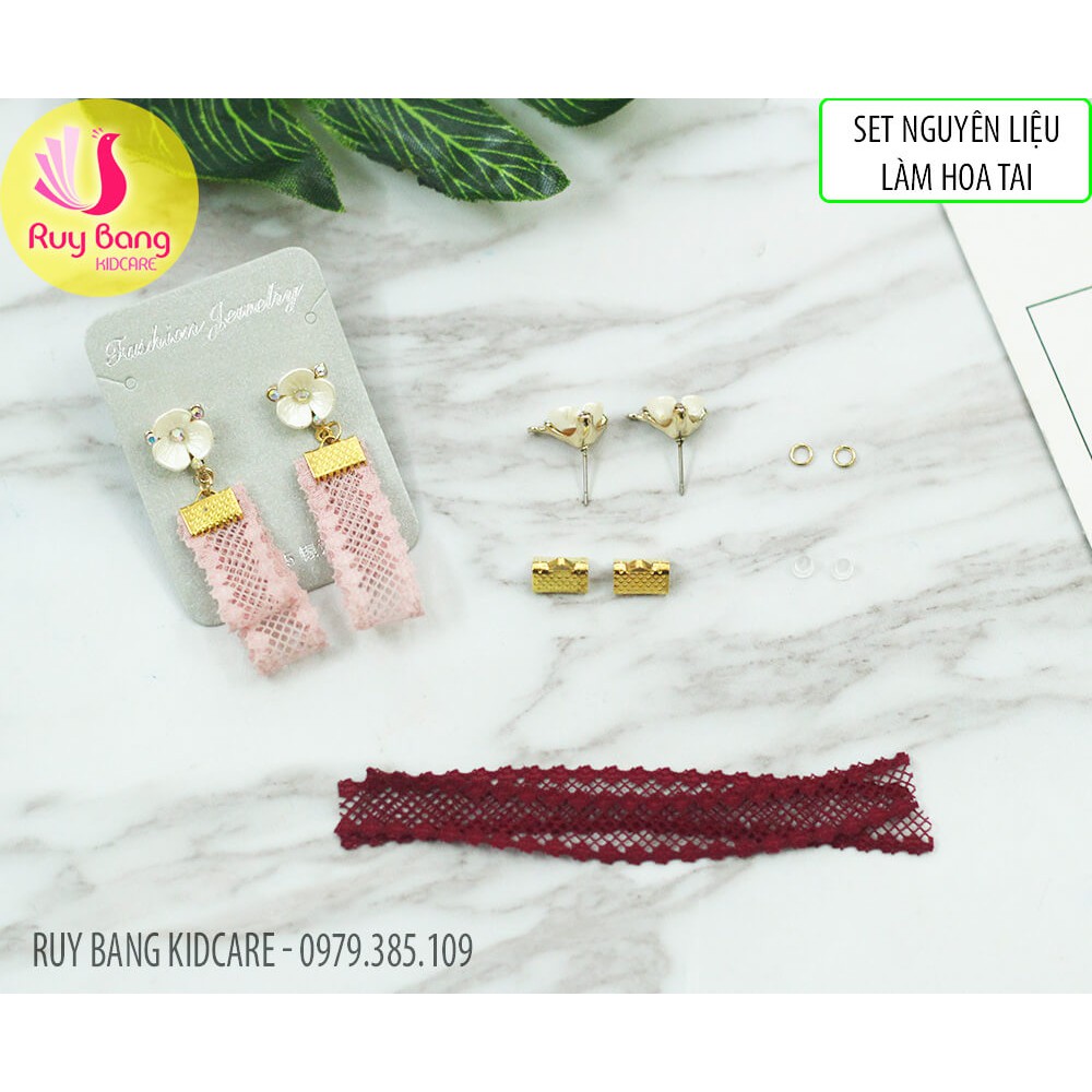 SET nguyên liệu làm hoa tai