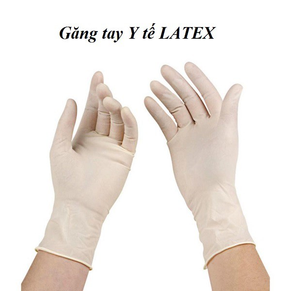 Găng tay y tế latex cao su tự nhiên (hộp 50 đôi/100 cái)