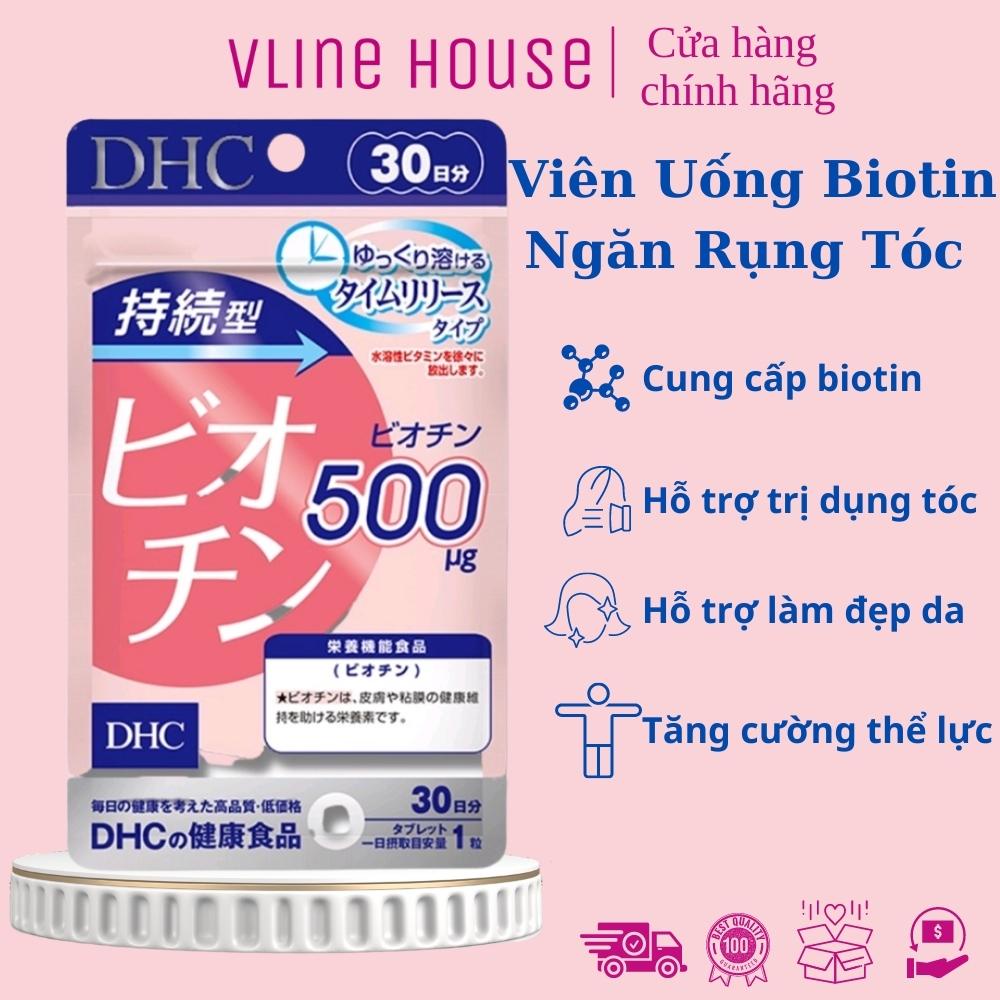 Viên Uống DHC Biotin Ngăn Rụng Tóc Sustained Release Biotin Vline House