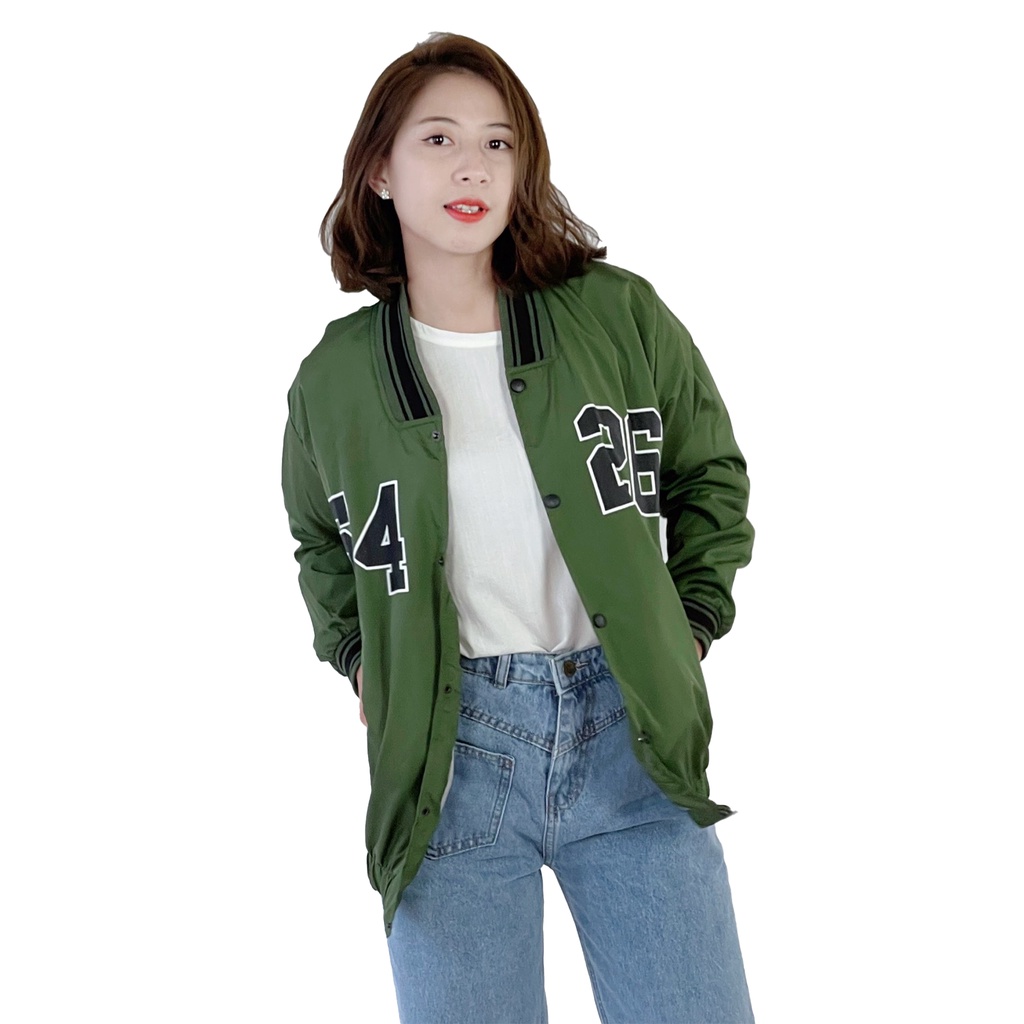 Áo khoác dù bomber nam nữ form rộng 4YOUNG BBLV10