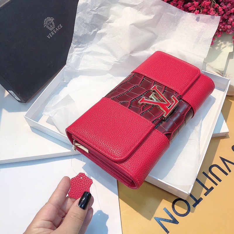 🌸[ FULLBOX]💥 Ví cầm tay nữ/ Ví cầm tay họa tiết sang trọng clutch dự tiệc/ Ví màu trắng/ màu đen/ màu đỏ