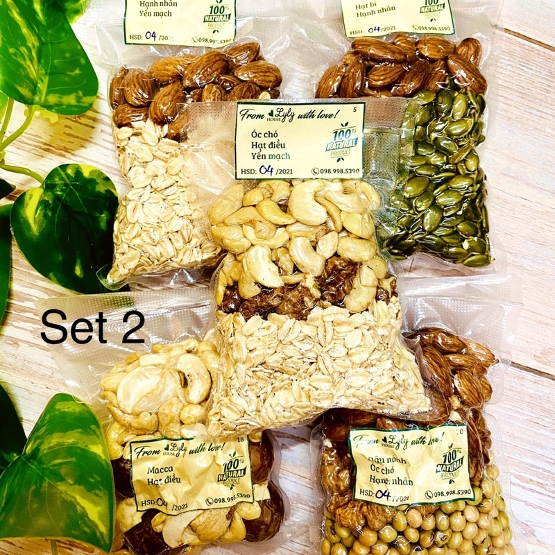 Set hạt dinh dưỡng giảm cân mix sẵn tiện lợi