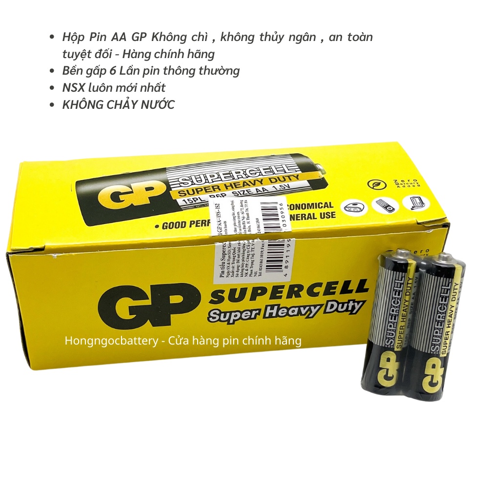 Hộp Pin AA 1,5V GP Batteries Siêu Bền - Hàng chính hãng