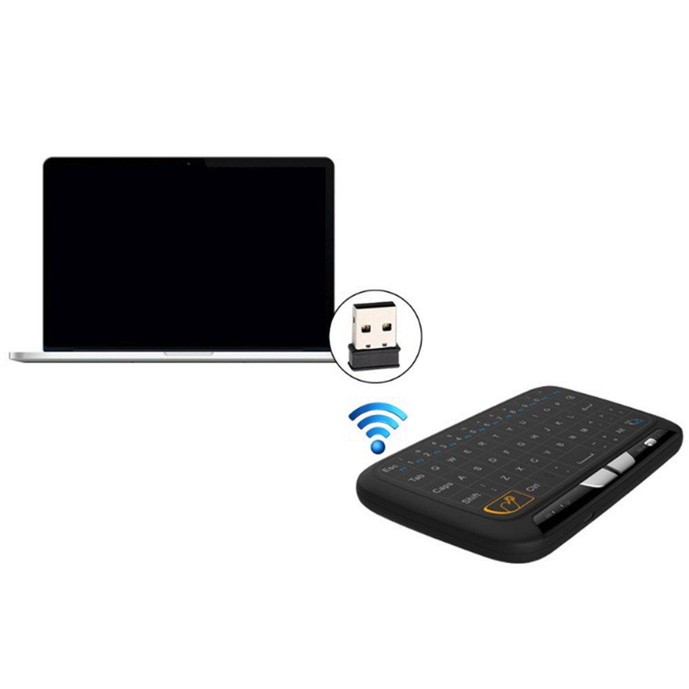 Bàn Phím Không Dây Hel + Chuột Cảm Ứng H18 2.4ghz Cho Pc Laptop Smart Android Tv