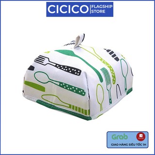 Lồng bàn cách nhiệt Cicico E3110 bạt che thực phẩm dày dặn màu sắc bắt mắt