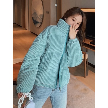 Áo phao nhung tăm phong cách Hàn Quốc siêu ấm 2021, Áo khoác nữ | BigBuy360 - bigbuy360.vn