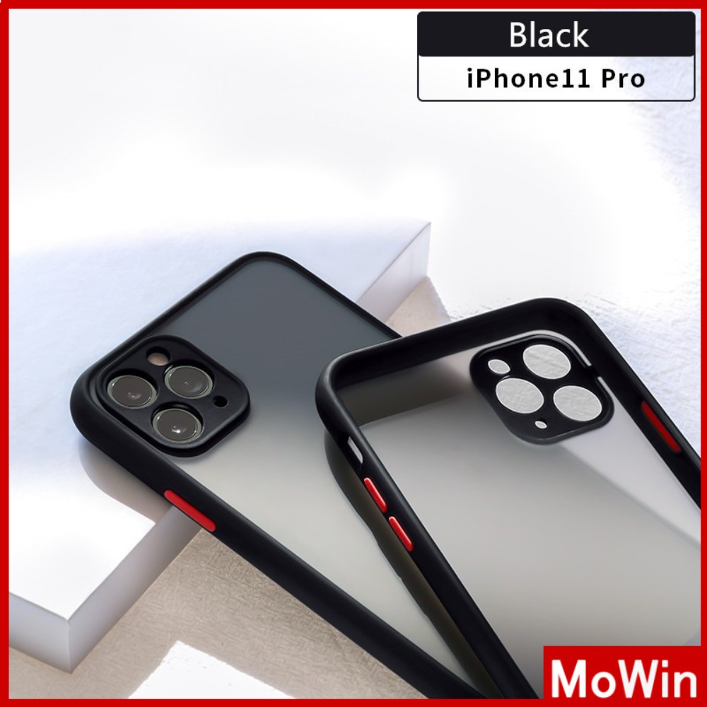 Ốp điện thoại vỏ PC nhám + TPU phủ ống kính cho Iphone Apple | BigBuy360 - bigbuy360.vn