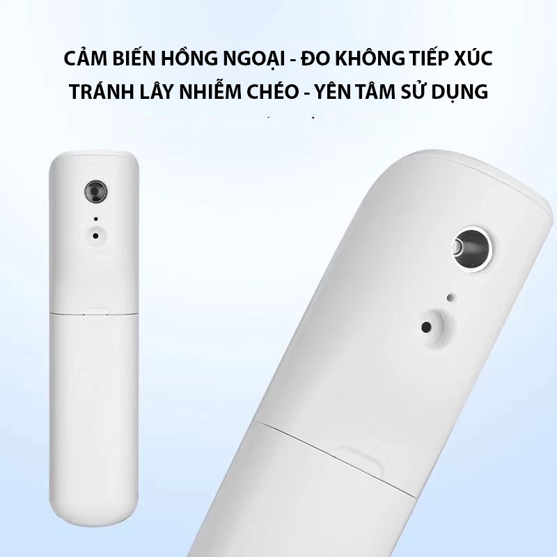 Máy Đo Nhiệt Độ Trán Không Tiếp Xúc, Nhiệt Kế Hồng Ngoại Mini Dùng Bằng Pin