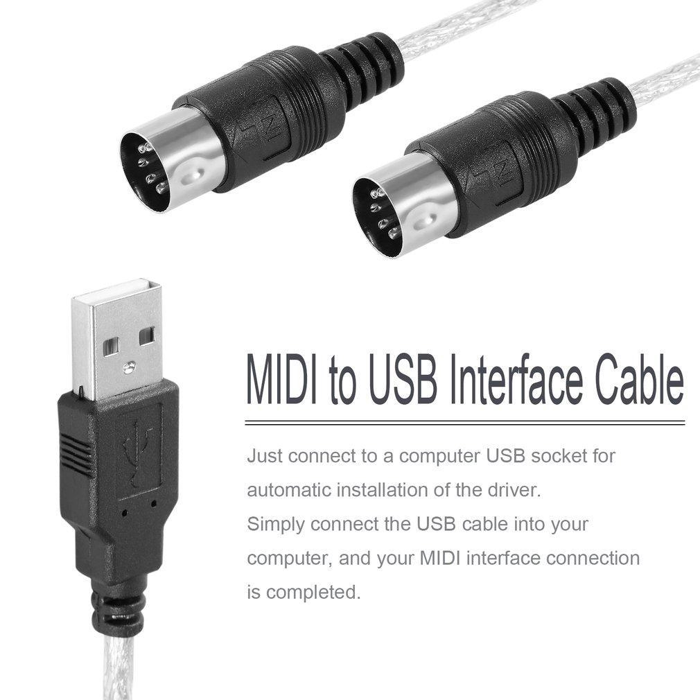 Dây cáp chuyển đổi cổng MIDI sang cổng giao diện USB tiện lợi dành cho máy tính | BigBuy360 - bigbuy360.vn