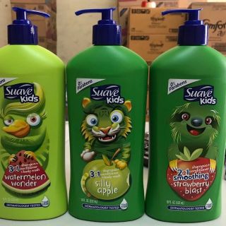 Sữa tắm gội 3in1 suave kids 532ml mâũ mới