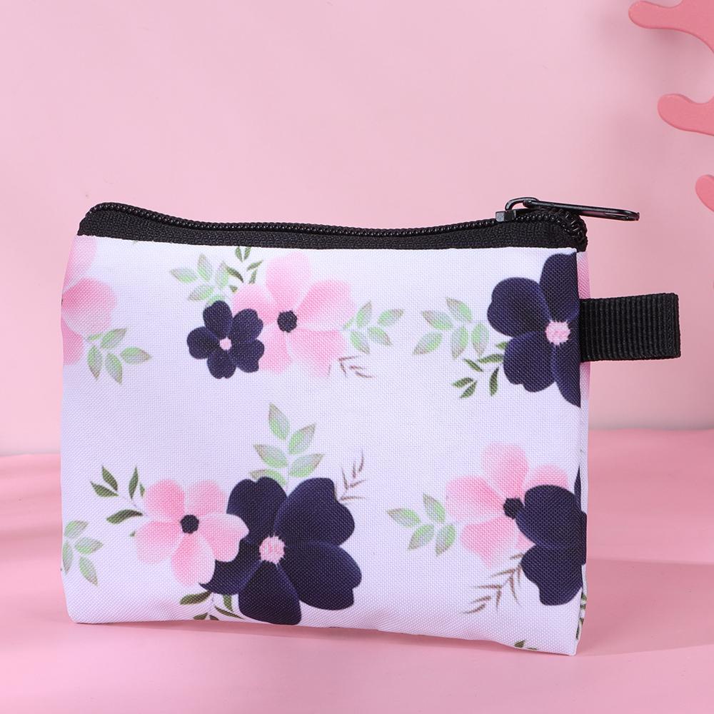 BSUNS Túi Đựng Băng Vệ Sinh / Mỹ Phẩm / Thẻ Tín Dụng / Tai Nghe In Họa Tiết Sọc Ca Rô Xinh