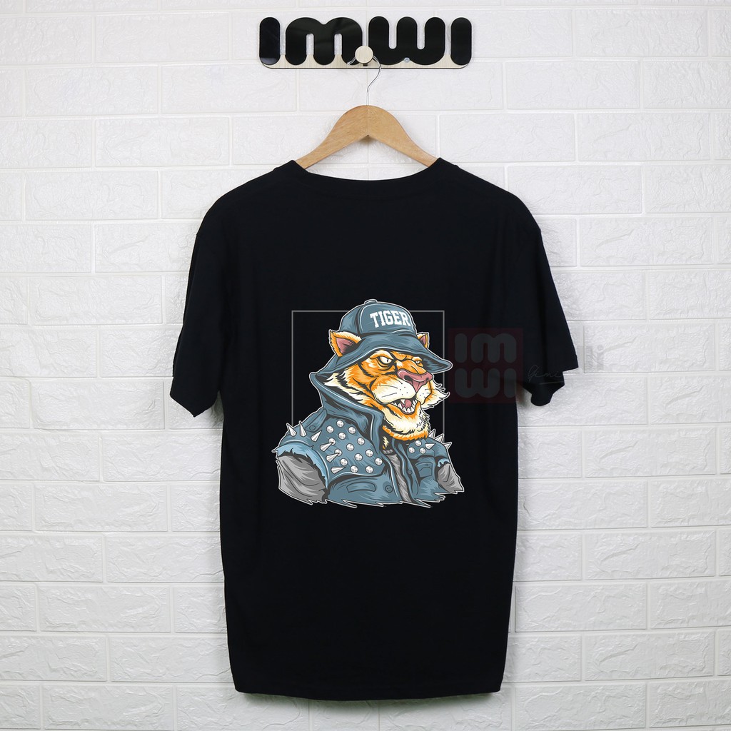 Áo thun cổ tròn TS2106249 in hình Hổ vải Cotton 100% - Co giãn 4 chiều - Hàng cao cấp