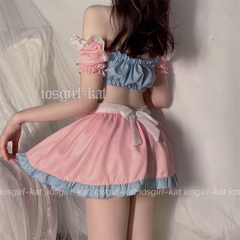 Bộ đồ ngủ hóa trang cô hầu gái phong cách Lolita ngọt ngào quyến rũ cho nữ