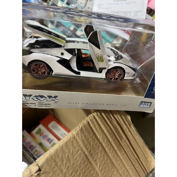 Xe mô hình sắt- xe đua thể thao tốc độ đóng mở cửa