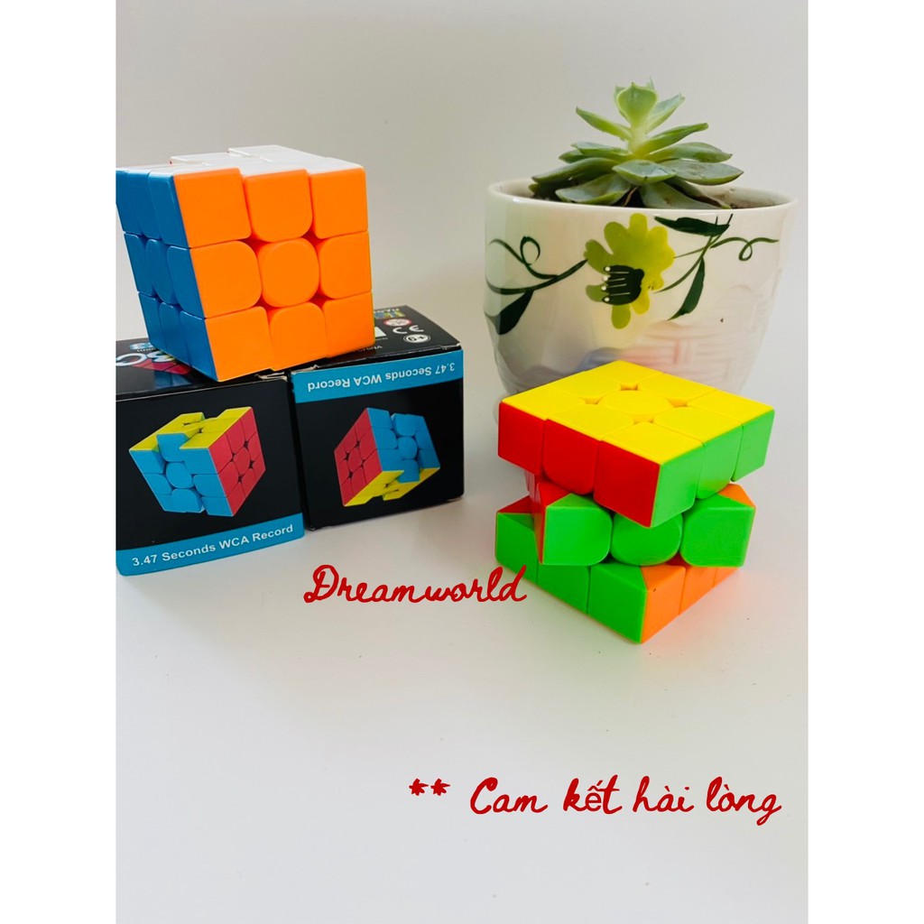 Đồ chơi Rubik 3x3 nhựa ABS cao cấp, trơn mượt sử dụng dễ dàng