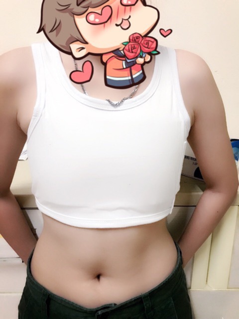 Áo Nịt Ba Lỗ Lửng tomboy có bản bó trước ngực