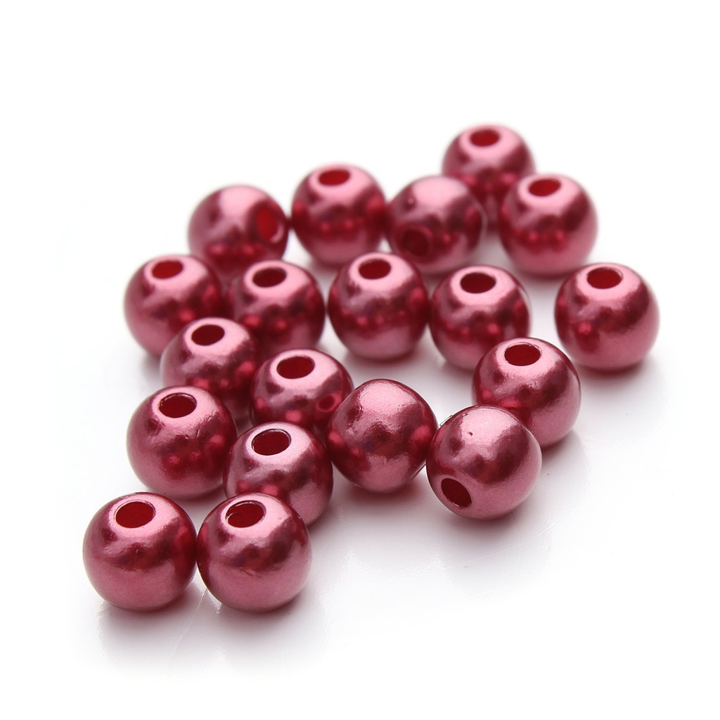 Set 100 Hạt Ngọc Trai Giả 6mm Làm Vòng Tay / Dây Chuyền