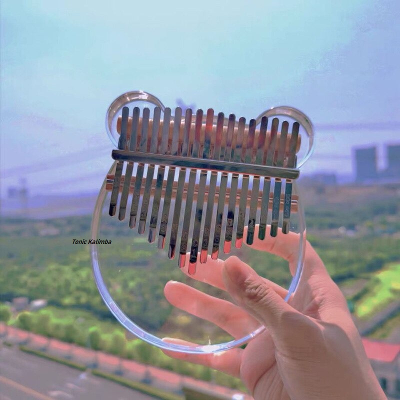 Đàn kalimba trong suốt 17 phím TONIC KALIMBA chính hãng tặng búa chỉnh âm TONIC - M17020