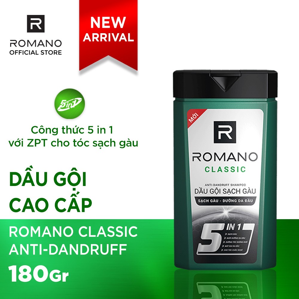 Dầu gội/ Sữa tắm nước hoa Romano 150g/ 180g
