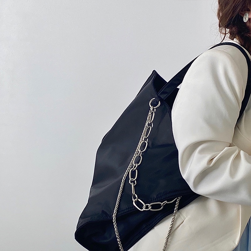 Túi IELGY vải nylon cỡ lớn thiết kế đơn giản thời trang phong cách Hàn Quốc