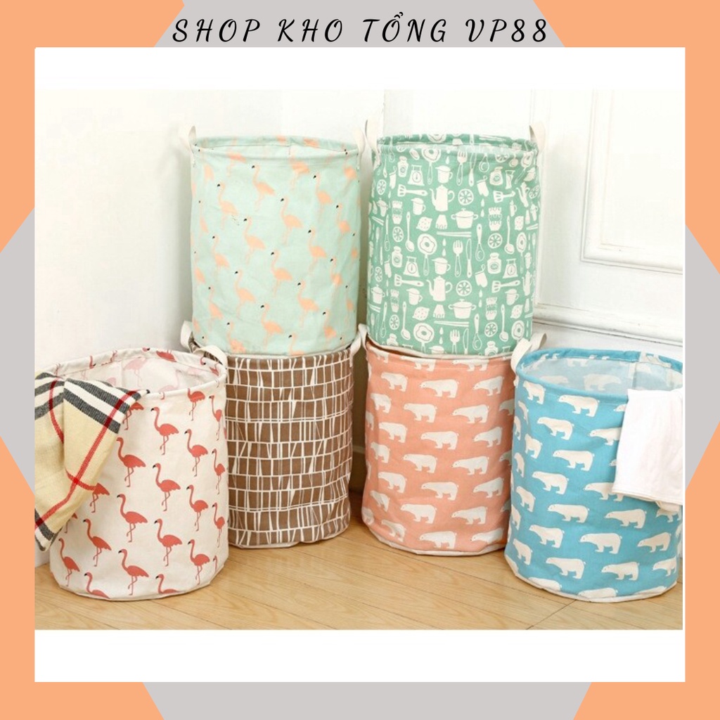 Giỏ Vải Đựng Đồ Đa Năng, Sọt Vải Để Quần Áo, Chống Thấm Nước 88088 SHOP KHO TỔNG88