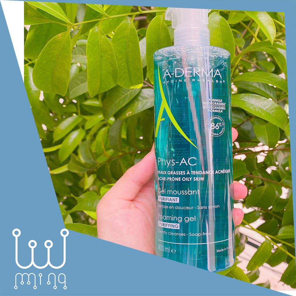 Sữa Rửa Mặt Ade Phys AC Gel Moussant pH 5.5 bản 200 + 400 ml MẪU MỚI