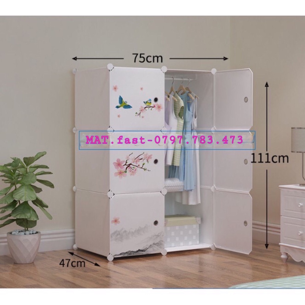 TỦ NHỰA LẮP GHÉP 6 NGĂN - Ô THÔNG MINH TIỆN LỢI DÀNH CHO GIA ĐÌNH SINH VIÊN
