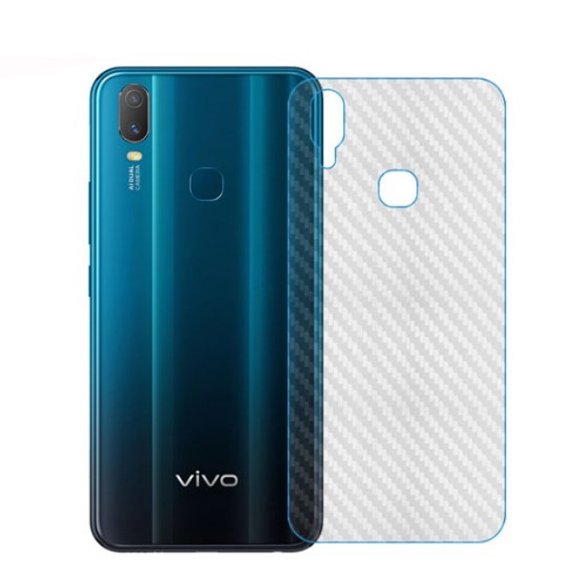 Set 5 Phim Dán Bảo Vệ Mặt Sau Chất Liệu Sợi Carbon Cho Vivo Y19 Y11 Y12 Y15 Y17 (2019) Y91C