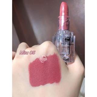 Son thỏi lì siêu mịn môi DOLLY VARIETY [Màu Hồng nâu khô]