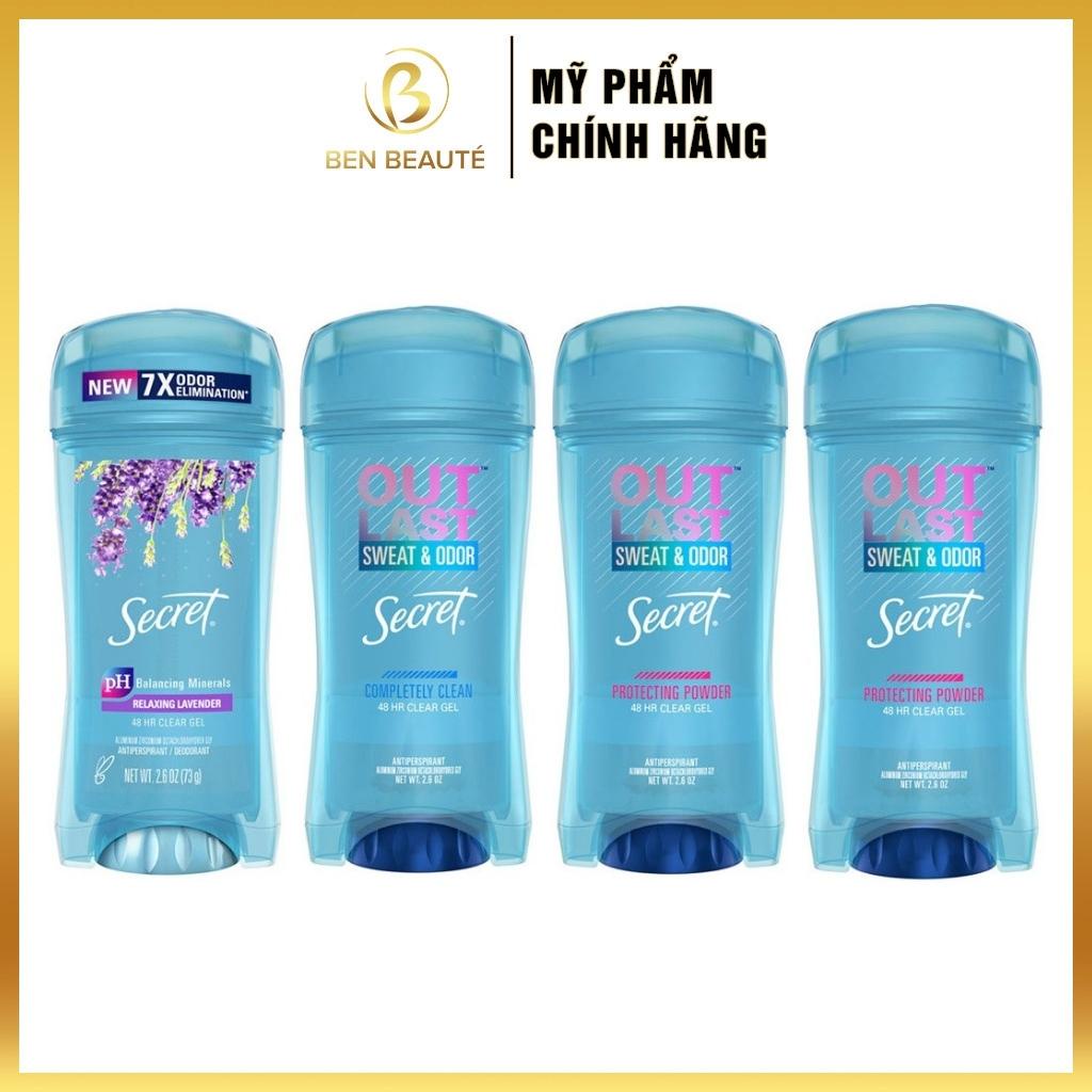 Lăn Khử Mùi Nữ Secret Outlast Sweat &amp; Odor 48h 73g