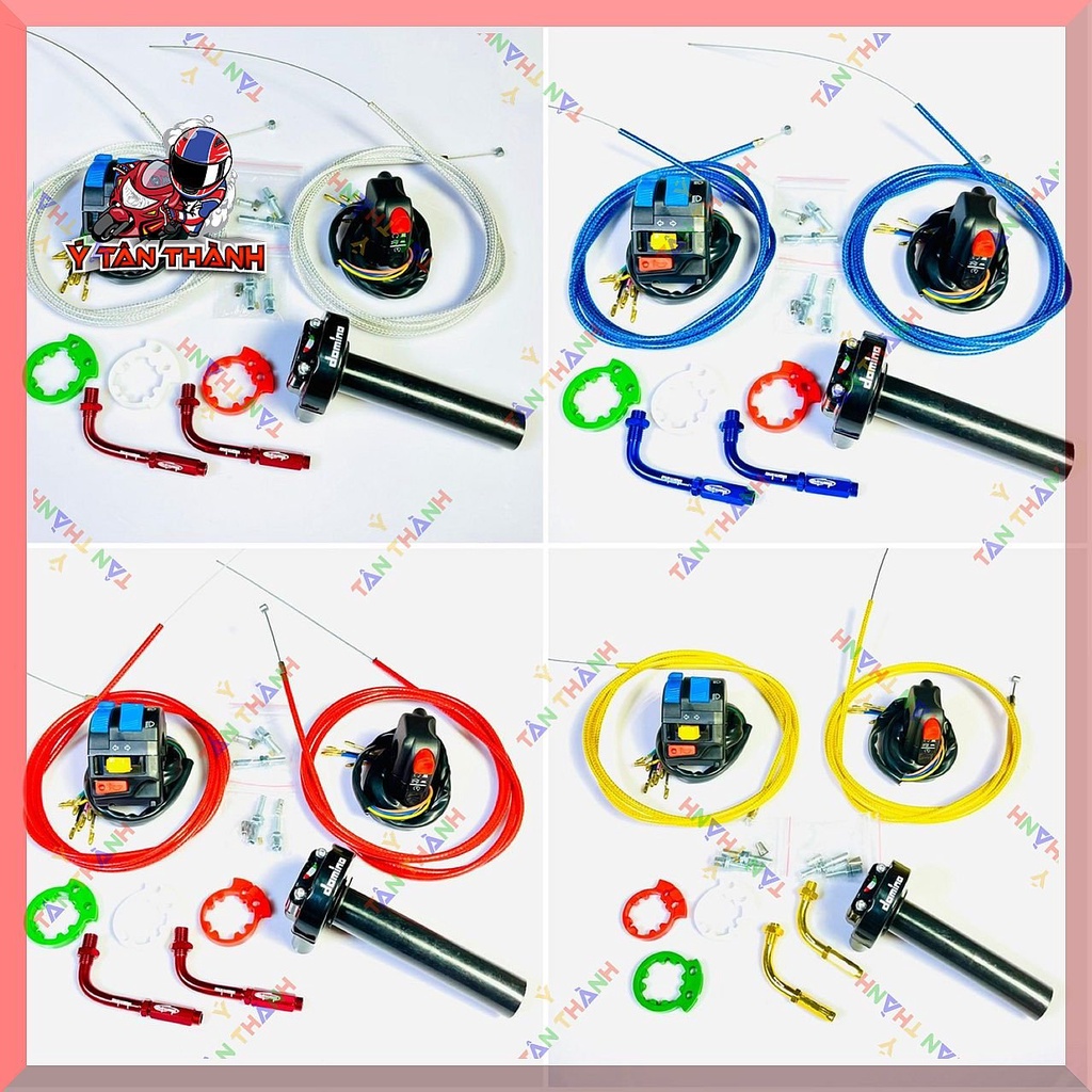 bộ cùm tăng tốc domino đen có cùm FZ và on off