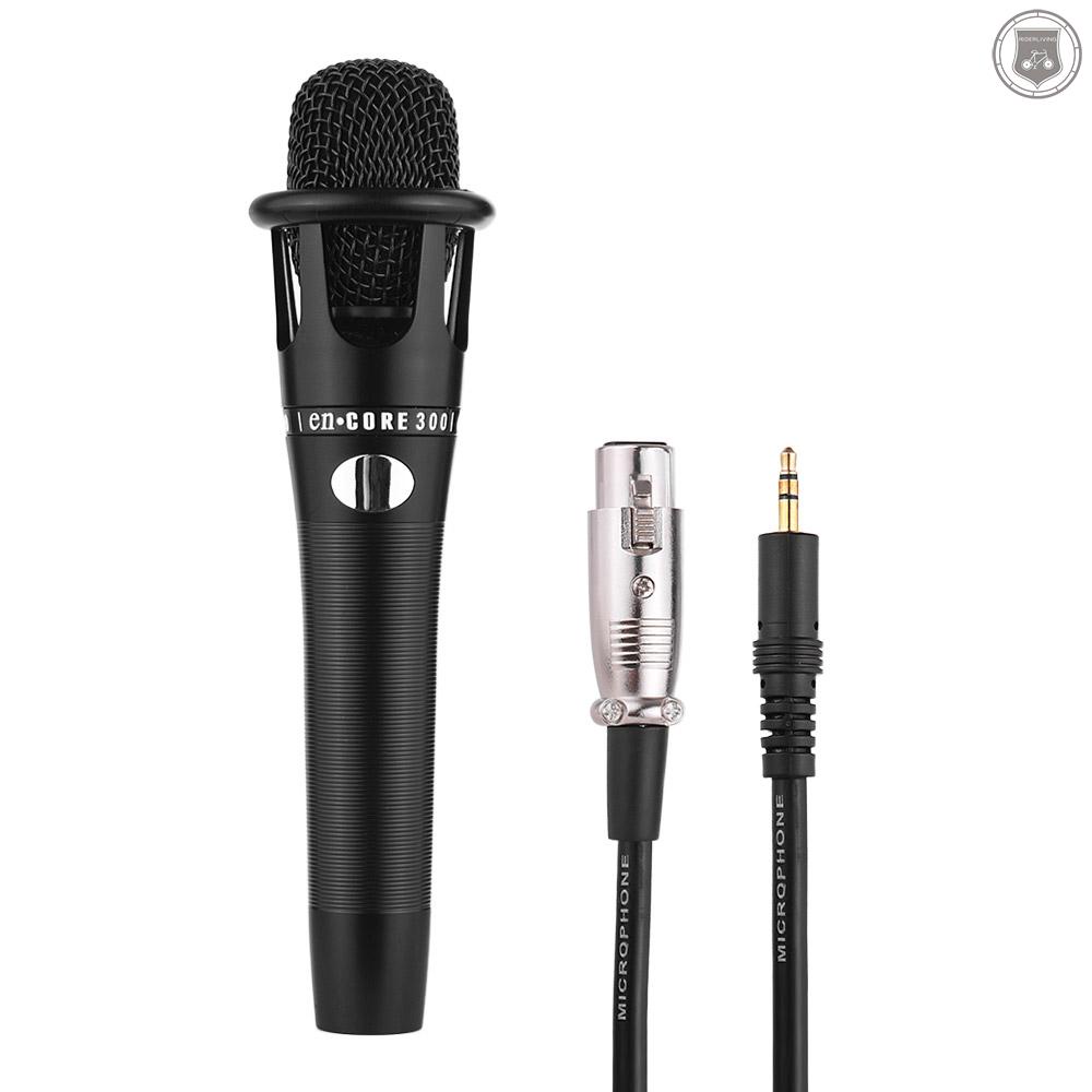 Micro Cầm Tay Có Dây Jack Cắm 3.5mm Dùng Để Hát Karaoke / Phát Sóng Trực Tiếp