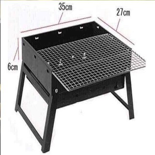 Bếp nướng than hoa vuông cao cấp, bếp nướng ngoài trời tiện lợi