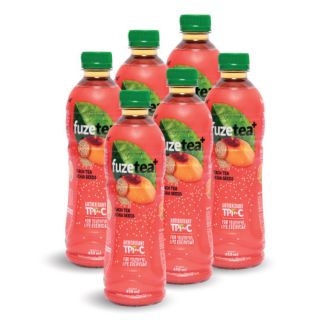 Lốc 6 chai trà đào/ trà chanh fuze tea+ 350ml