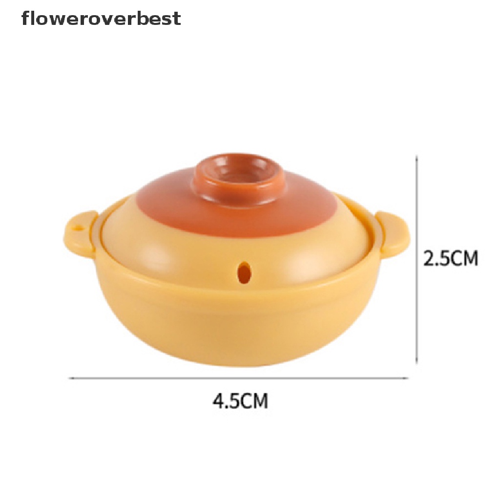 Bộ 2 nồi mô hình cỡ nhỏ tỉ lệ 1/12 để trang trí nhà búp bê