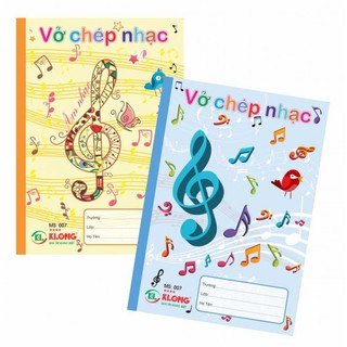 (Lốc 10 cuốn) Vở chép nhạc KLONG 36tr , MS: 007