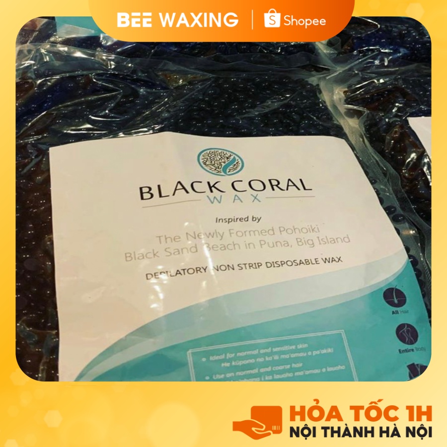 SÁP WAX LÔNG NHẬP KHẨU MỸ BLACK CORAL - CHUYÊN DỤNG BIKINI WAX BEANS TẨY LÔNG TẠI NHÀ [Tặng kèm que quét sáp]