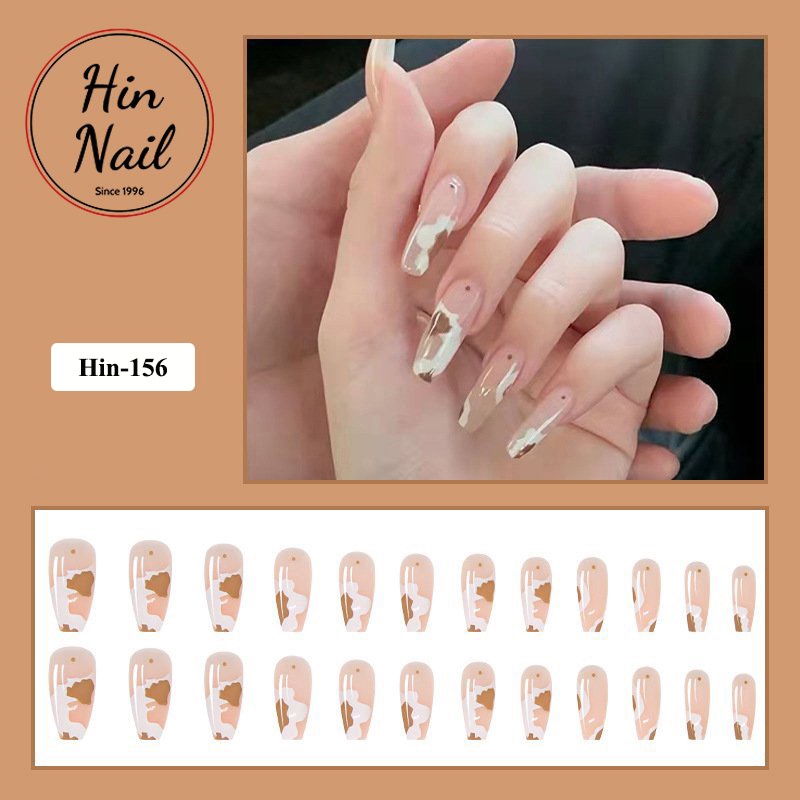 Móng Tay Giả Kiểu Dài Hin Nail Kèm Keo Dán Móng